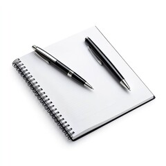 Writing action with pens on notebook office environment photography close-up view creativity in focus