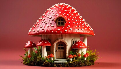 Mushroom house fairy tale (1)
