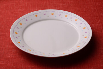 白い皿の背景素材