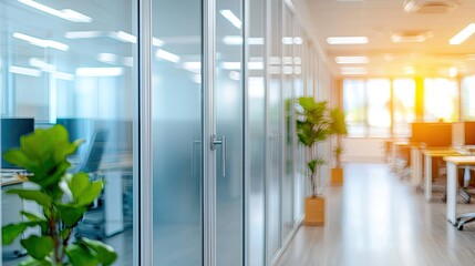 Office productivity boost modern workspace design corporate environment office space bright atmosphere