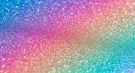 Obraz premium A diagonal rainbow glitter background with a bokeh effect.