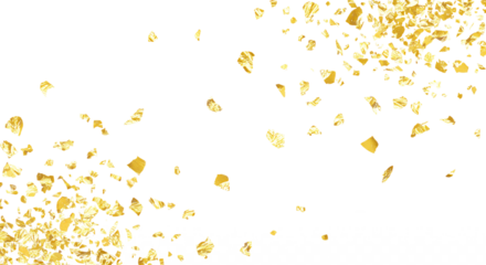 金箔素材、切り抜き、背景透過、和風デザイン、合成用パーツ