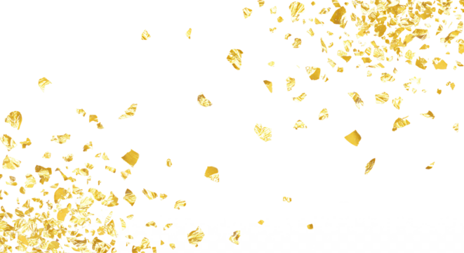 金箔素材、切り抜き、背景透過、和風デザイン、合成用パーツ