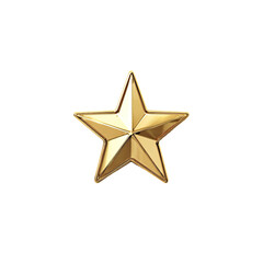 Obraz premium Gold star icon, 3D rendered