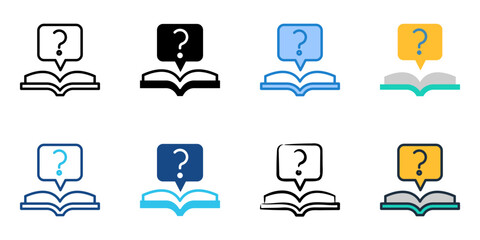 Tutorial icon set multiple style collection 
