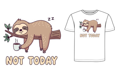 Sloth T Shirt Design