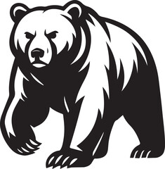 bear silhouette vector