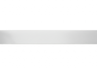 White paper strip isolated on transparent background