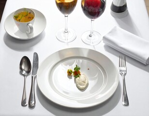 Minimal Indulgence in Refined Tabletop Dining