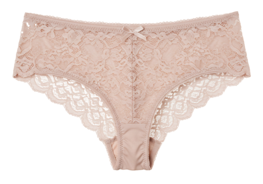 Pink lace panties delicate underwear womens lingerie soft and smooth intimate apparel fashion design transparent background