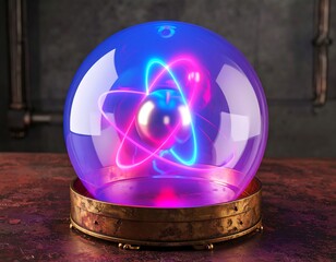 Atomic orb in glass