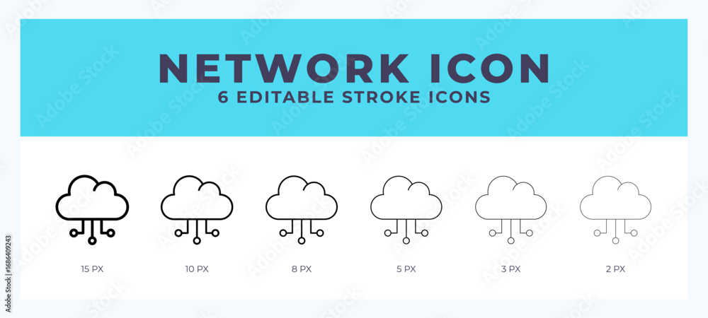 Poster network vector icon for web and app. editable stroke vector illustration