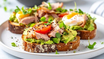 Pork and Avocado Toast