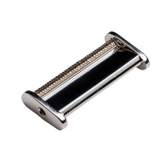 Rectangular, metallic food processing tool with parallel grooves