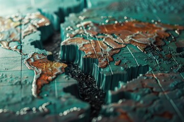 Ultra Quality Picture of World Recession 3D Illustration