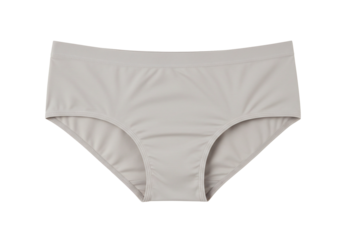 Light grey seamless briefs smooth fabric minimalist style intimate apparel clothing underwear comfort apparel product photography