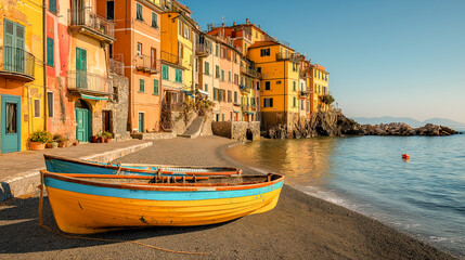 colorful houses and boats in the harbor tourism travel wallpaper