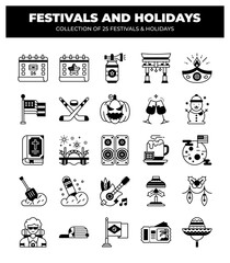 Collection of 25 Festivals and Holidays. A Diverse Celebration of Culture and Traditions