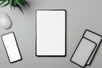 High Resolution of Smartphone and Tablet Cut Out