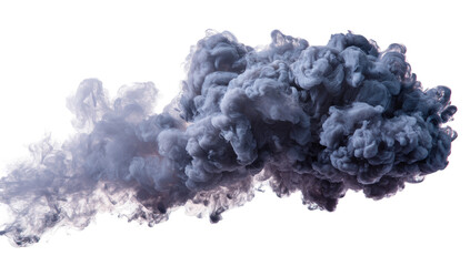 Gray smoke cloud, abstract shape, dramatic