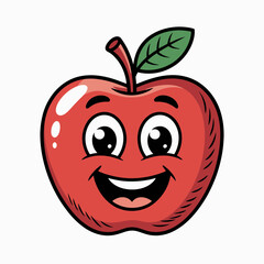 red apple cartoon