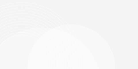 White geometric abstract background overlap layer on bright space with lines effect decoration. Modern graphic design element circles style concept for banner.