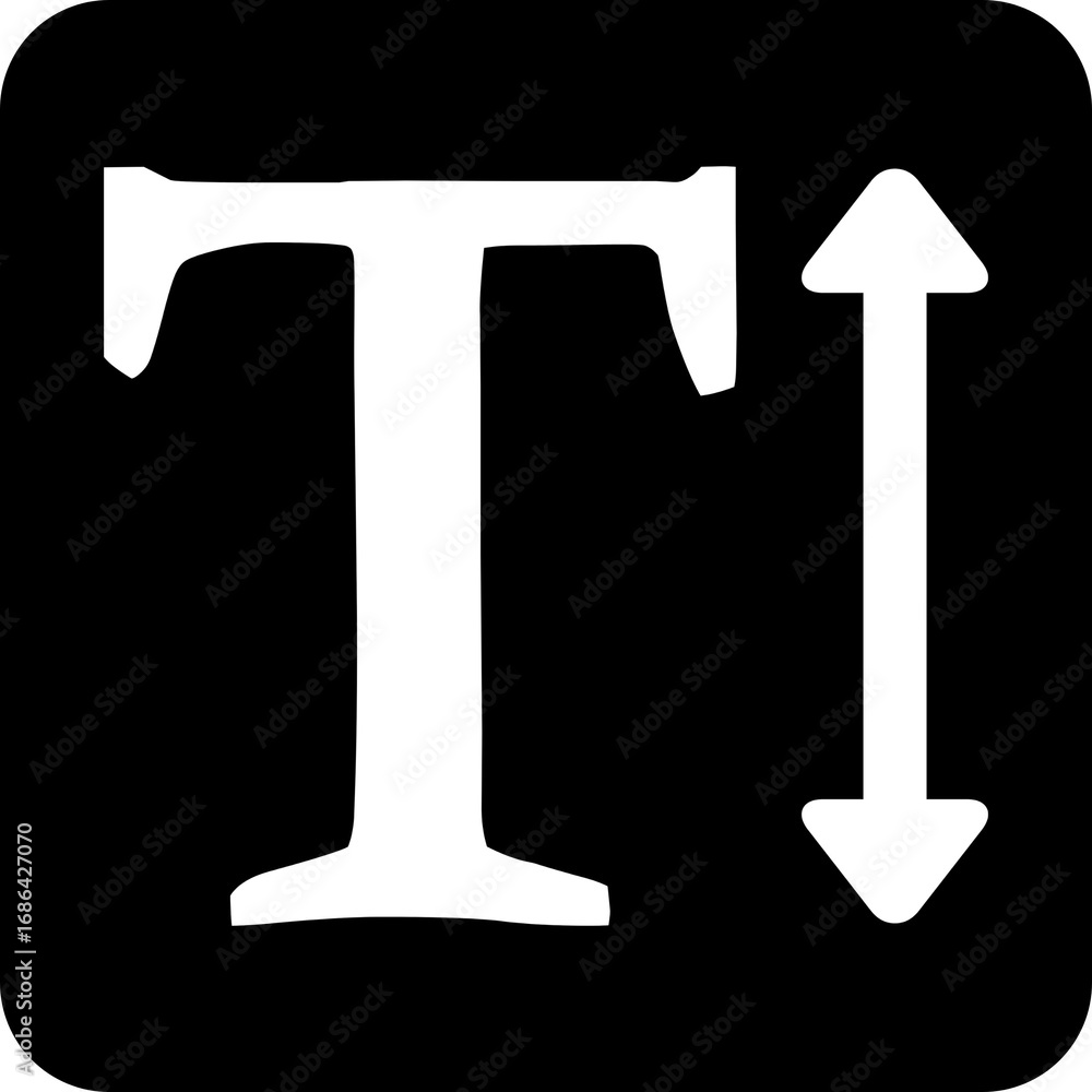 Poster text line height adjustment tool ui icon