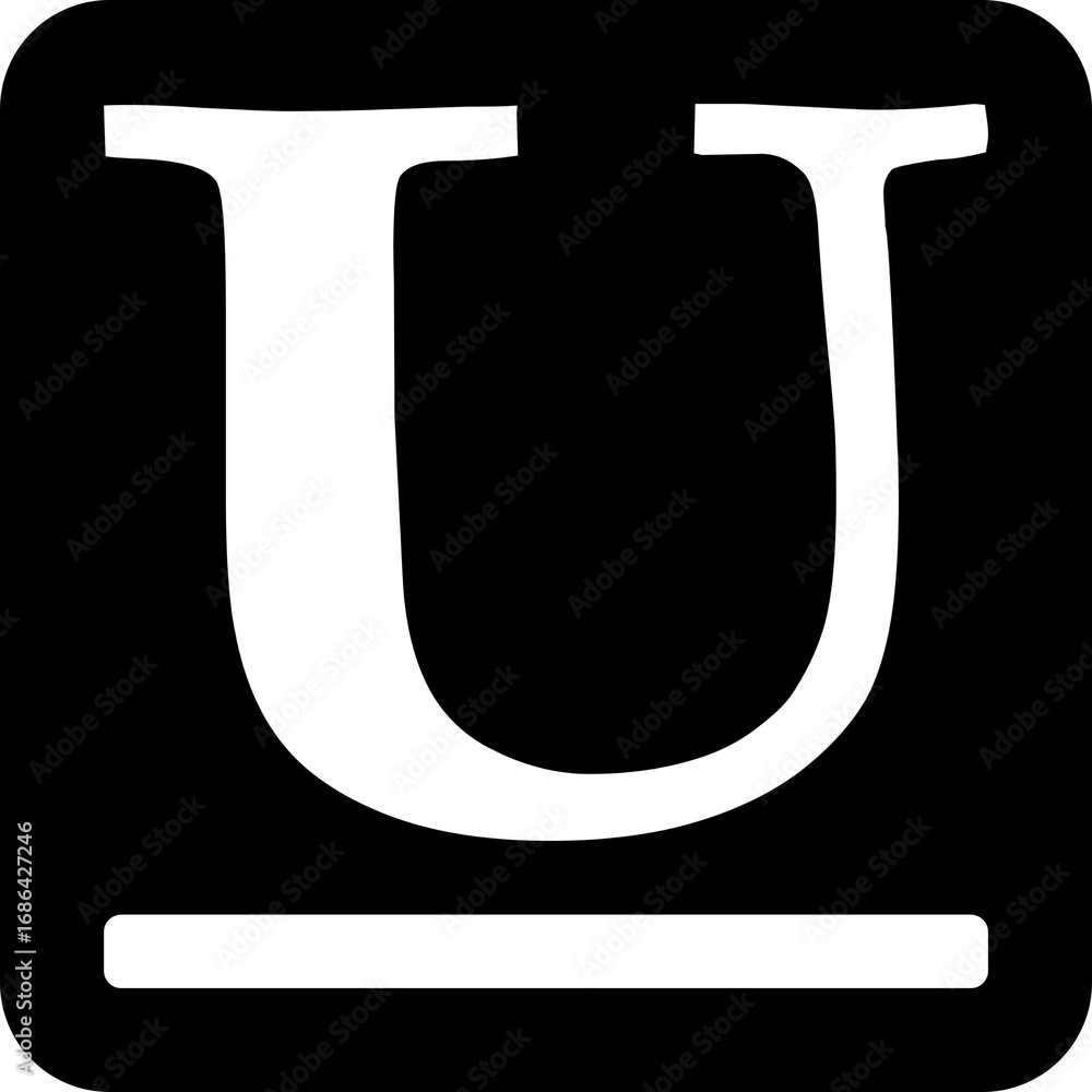 Poster underline text formatting option ui icon