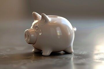 Detailed Visual  of Coin Money Saving Clay Bank 3D Rendering