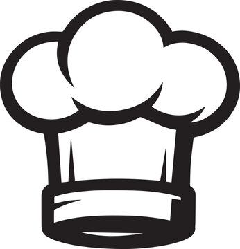 shef hat in black and white