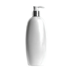 White, oval-shaped pump bottle, likely for lotion or shampoo