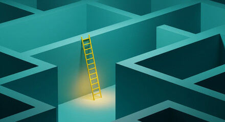 Abstract Maze with a Ladder