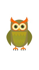 Obraz premium Cute cartoon owl