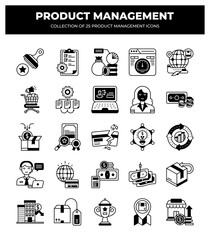 Product Management Icons: A Collection of 25 Essential Icons for Business