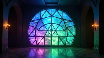 Indoor scenes of technologically advanced buildings