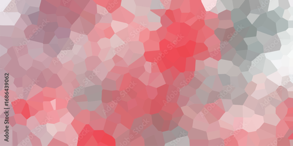 Poster abstract geometric mosaic of soft red and gray tones for background design and creative visuals