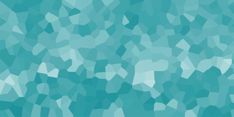 Abstract geometric mosaic background featuring a soothing teal color palette offering a versatile artistic design for diverse creative projects.