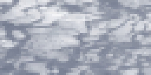 Abstract pixelated cloudscape with gradual tones and geometric design creating a smooth artistic background