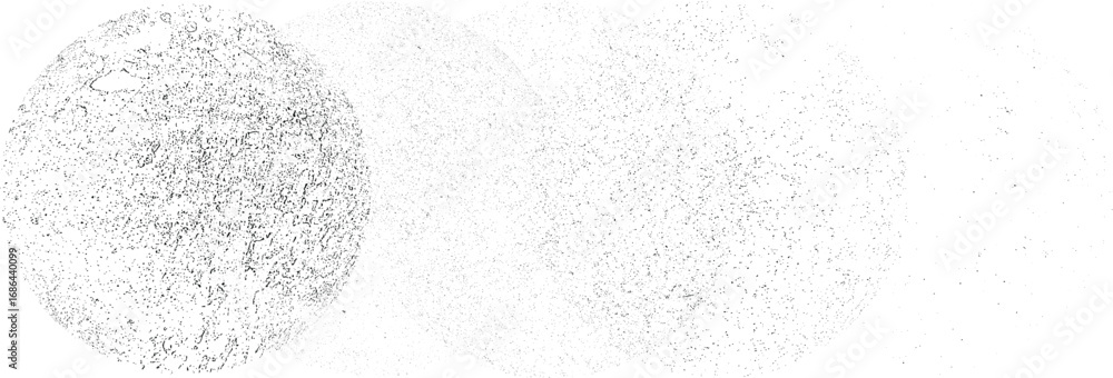 Poster distorted geometric shape . minimal art design . noise destroyed logo . trendy grainy shapes . graph