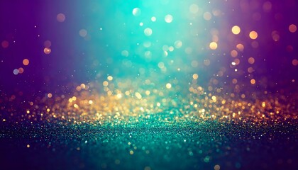 Vibrant glitter bokeh background