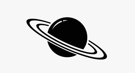 planet, silhouette, vector, icon, rings, space, astronomy, cosmos, orbit, solar, galaxy, universe, celestial, sphere, astronomyart, illustration, astronomyicon, saturn, design, astrophysics, orbiting,