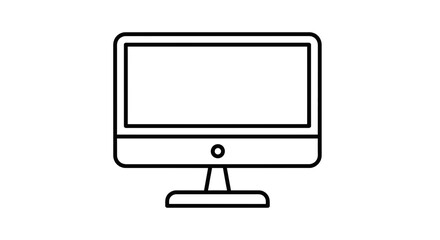computer monitor icon, desktop screen vector, pc display symbol, technology device icon, flat screen monitor, computer screen illustration, desktop pc icon, lcd monitor vector, electronics device icon