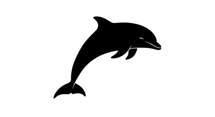 dolphin, silhouette, vector, icon, marine, ocean, sea, aquatic, mammal, wildlife, design, illustration, nature, swimming, water, animal, fin, tail, jump, biology, habitat, ecology, species, fauna, tro
