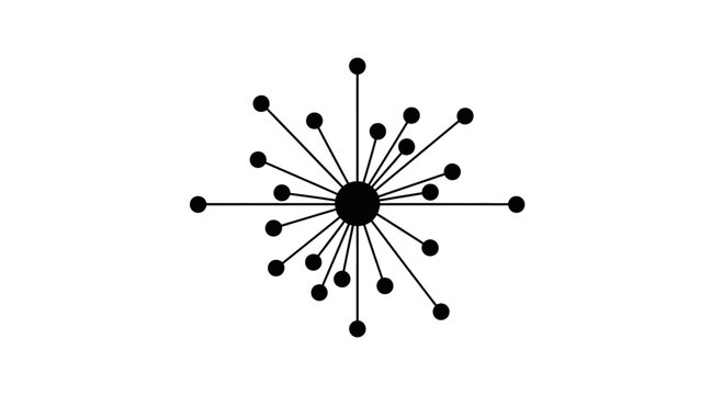 network hub icon, connection nodes vector, data communication symbol, hub and spoke graphic, digital network illustration, system connection icon, central hub vector, information flow symbol, data exc