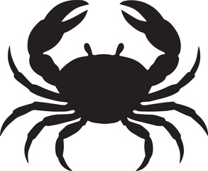 crab silhouette vector