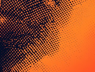 detailed color picture of Abstract modern halftone design orange background