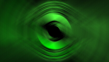 Tourbillon vert et noir.