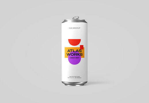 Matte Slim Can Mockup