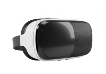 Virtual reality headset isolated on transparent background