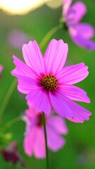 Obraz premium Pink flower in soft focus